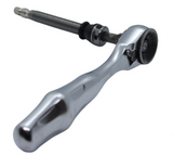 GUN METAL GREY STZY Valves Tubeless Valve set with MK2 Top Cap with built in core remover 44MM - 60MM
