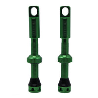 GREEN STZY Valves Tubeless Valve set with MK2 Top Cap with built in core remover 44-60mm