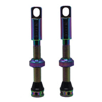 Oil Slick STZY Valves Tubeless Valve set with MK2 Top Cap with built in core remover 44-60mm