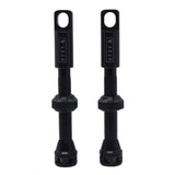 BLACK STZY Valves Tubeless Valve set with MK2 Top Cap with built in core remover 44-60mm