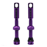 PURPLE STZY Valves Tubeless Valve set with MK2 Top Cap with built in core remover 44-60mm