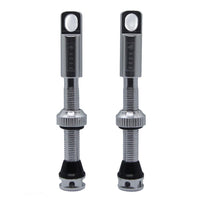 SILVER STZY Valves Tubeless Valve set with MK2 Top Cap with built in core remover 44-60mm