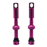 PINK STZY Valves  Tubeless Valve set with MK2 Top Cap with built in core remover 44-60mm